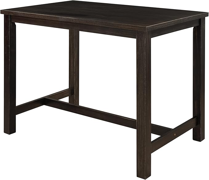 NicBex Dining Table Contemporary Kitchen Table Farmhouse Rustic Wooden Counter Height Dining Table for Small Places Rectangular Dining Table, Easy Assembly, Espresso - LeafyLoom
