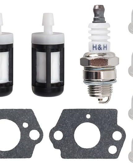 4229 120 1800 Air Filter for Stihl BG45 BG46 BG55 BG65 BG85 SH55 SH85 BR45C Blower with Fuel Filter Spark Plug Primer Bulb Tune Up Kit, 2 Pcs - LeafyLoom