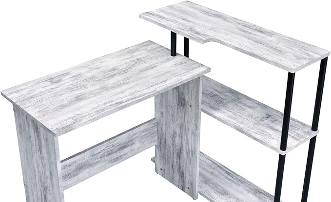 NicBex Kimberly-DW-00037-LWJ Home Office Desks, 39"x32"x34", Antique White-1 - LeafyLoom