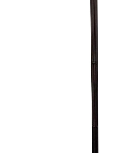 Amora Tiffany Floor Lamp - Arched, Stained Glass 62” - Traditional White Mahogany with Foot Switch Operation and Adjustable Lamp Shade - Custom Handcrafted Floor Lamps for Living Room - LeafyLoom