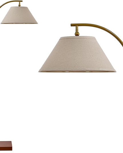 63" Gold Floor Lamp for Living Rooms Tall Arc Standing Lamps for Bedrooms Tall Lamps with Foot Switch for Bedroom - LeafyLoom