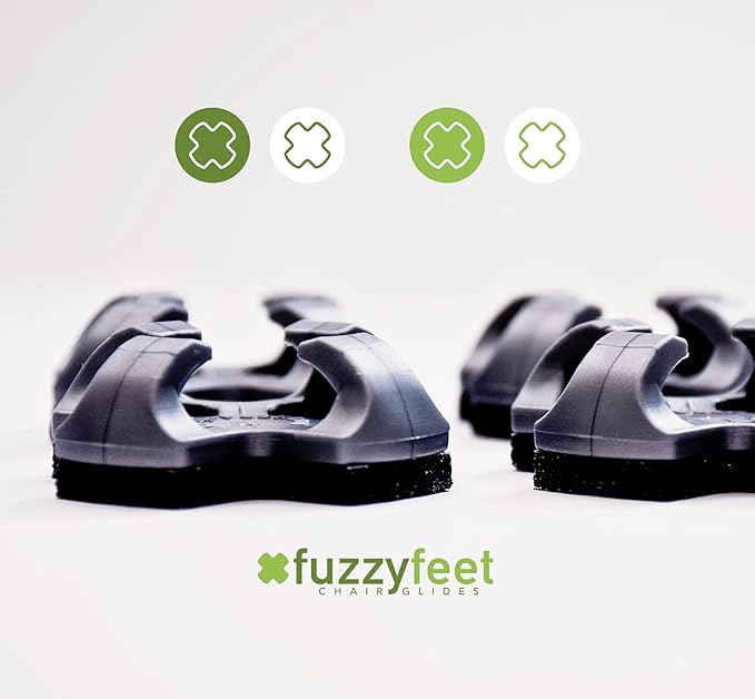 Chair Glide [48 Count] Made in The USA | Noise Cancelling Long Lasting Floor Protection | Heavy Duty Breathable Latex-Free Anti-Rust Design | Easy to Apply Teacher Classroom Supplies - LeafyLoom