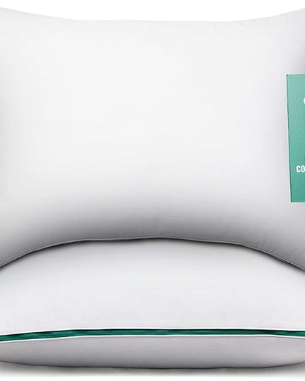 Marlow Adjustable Memory Foam Pillow by Brooklinen - Provides Back and Neck Pain Relief - Ideal Back, Stomach and Side Sleeper Pillow - Cooling-Infused Pillow - Standard/Queen Size, Pack of 2 - LeafyLoom
