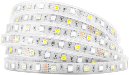 BTF-LIGHTING 5050 RGBW RGB+Warm White(2700K-3000K) 150RGB+150White LED Tape Light 5m 16.4ft 60LED/m Multi-Colored IP67 12mm Width FPCB DC12V for Bedroom Home Decoration(No Adapter or Controller) BTF-LIGHTING