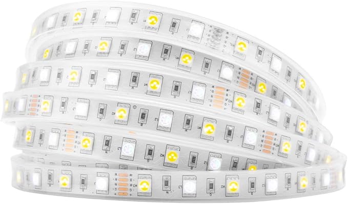 BTF-LIGHTING 5050 RGBW RGB+Warm White(2700K-3000K) 150RGB+150White LED Tape Light 5m 16.4ft 60LED/m Multi-Colored IP67 12mm Width FPCB DC12V for Bedroom Home Decoration(No Adapter or Controller) BTF-LIGHTING