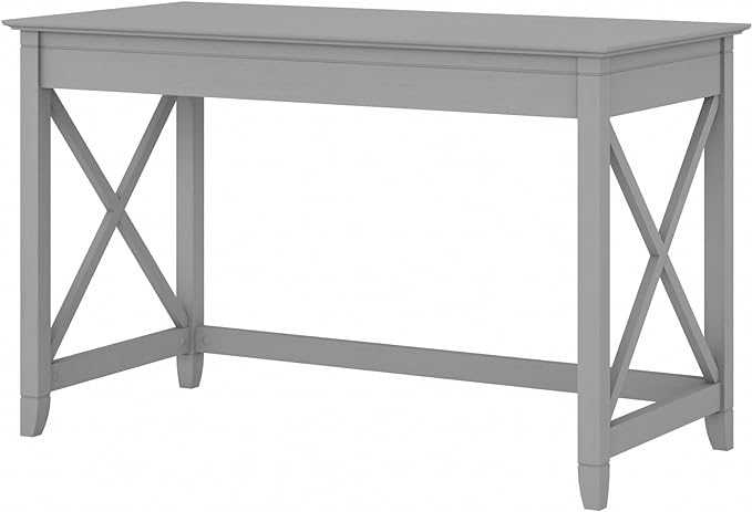 Bush Furniture Key West 48W Writing Desk in Cape Cod Gray - LeafyLoom
