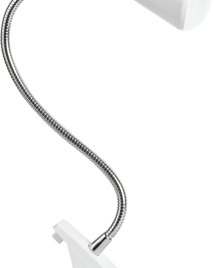 OttLite LED Cone Clip Lamp | Task Lamp, Desk Lamp | Sturdy Clip, Flexible Neck | Great for Home, Office, Work Space, Dorm - LeafyLoom