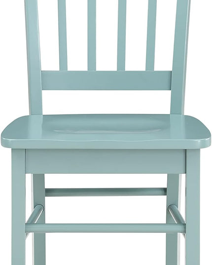 Boraam Colorado Shaker Dining Chairs, Set of 2-Walnut, 17" L x 21" W x 36" H, Aspen Valley - LeafyLoom