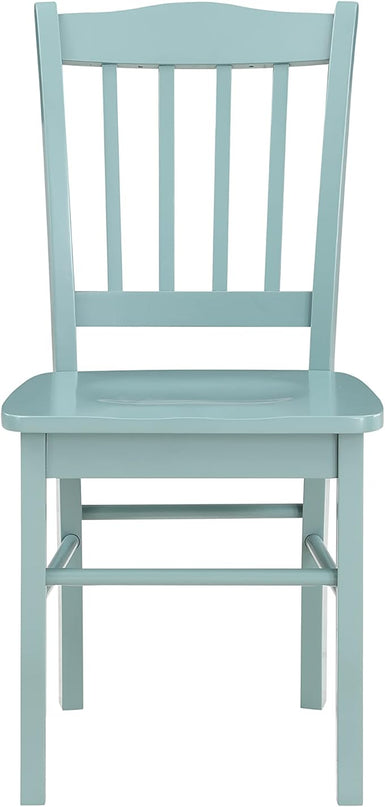 Boraam Colorado Shaker Dining Chairs, Set of 2-Walnut, 17" L x 21" W x 36" H, Aspen Valley - LeafyLoom
