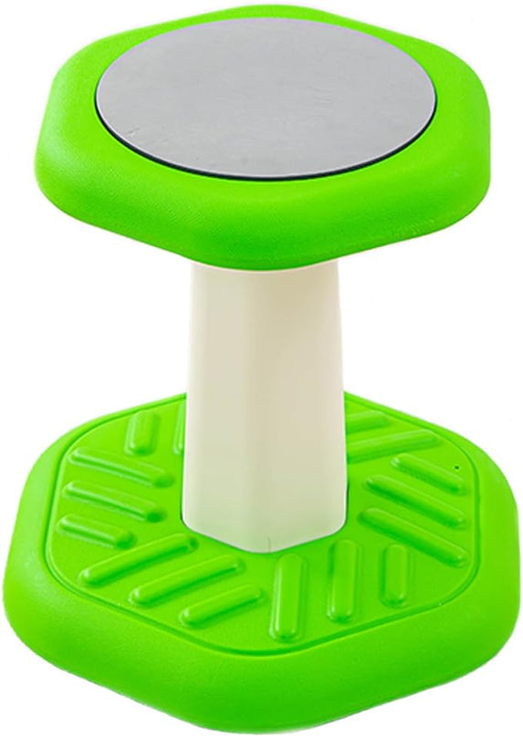 Active Chairs Kids Preschool Wobble Stool - Alternative Flexible Seating Balance Wiggle Stool for Classroom,Preschool,Kindergarten&Elementary School,Active Sensory Chairs,Ages3-8,Green(14in) - LeafyLoom