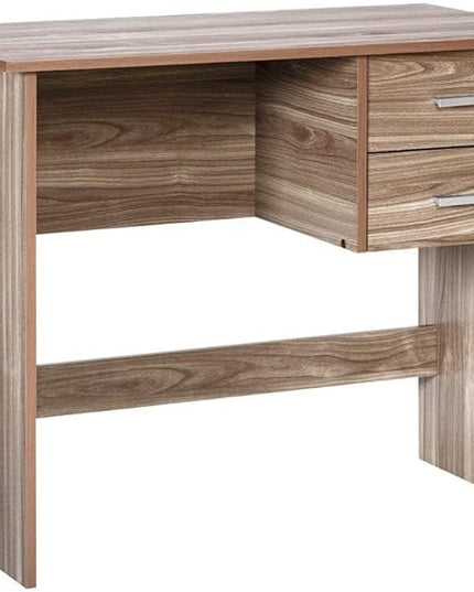 OneSpace Adina 2 Drawers Writing Desk, Walnut - LeafyLoom