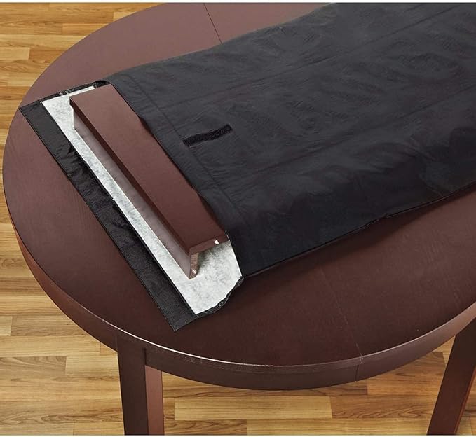 Table Leaf Storage Bag Padded, Heavy Duty Dining Table Leaf Bag, 51 x 24in Extra Thick Flannel Backing Interior/Exterior Dining Table Cover, Scratch Resistant, Fit 50 × 20in Table Leaves - LeafyLoom