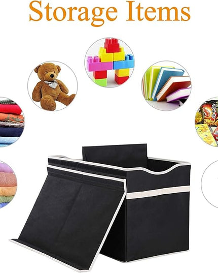 VICTOR'S Toy Storage Organizer - Extra Large Toy Box Chest Storage Boxes Bins Baskets for Kids, Boys, Girls, Nursery Room, Playroom (New Black) - LeafyLoom