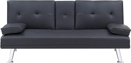NicBex Rose-SF-00541-DX Sofas, 67" W x 31" D x 33" H, Black - LeafyLoom