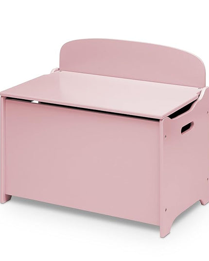 Delta Children MySize Deluxe Toy Box, Dusty Rose - LeafyLoom
