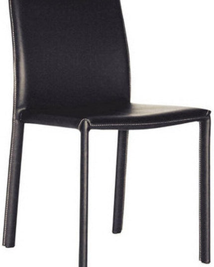 Baxton Studio ALC-1822 Black Dining-Chairs, One Size - LeafyLoom