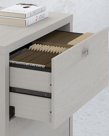Office by kathy ireland KI60202-03 Echo 2-Drawer Lateral File Cabinet, Letter/Legal, Gray Sand, 32-Inch - LeafyLoom