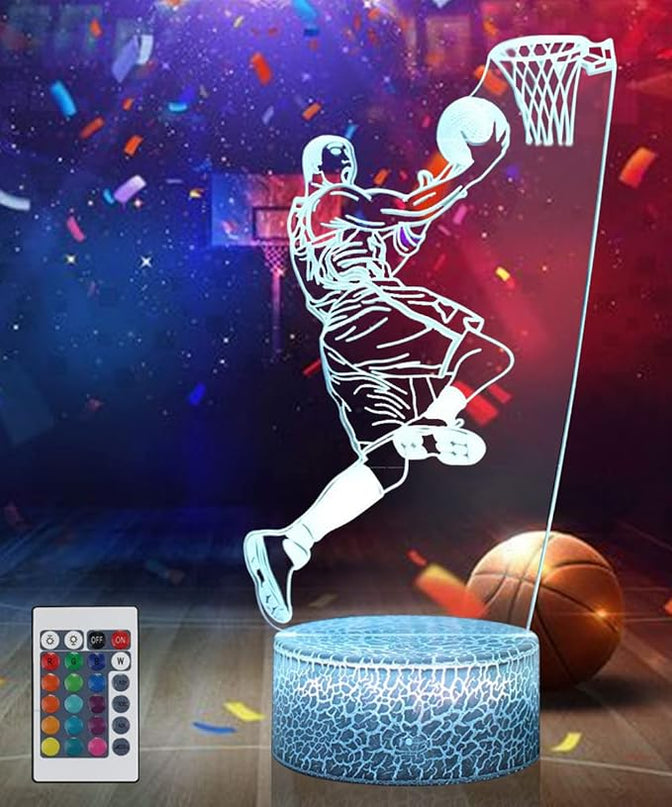 Baseketball Gifts for Boys, Baseketball Night Light with 16 Colors Adjustable Remote Touch Baseketball Decor Toys Birthday Gifts for Boys - LeafyLoom