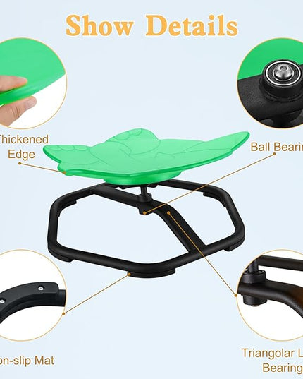 Spinning Chair for Autistic Kids Sit and Spin Chair for Kids Swivel Sensory Chair Elephant Spinning Seat Autism Sensory Chair Items for Sensory Room Training Balance Body Coordination - LeafyLoom