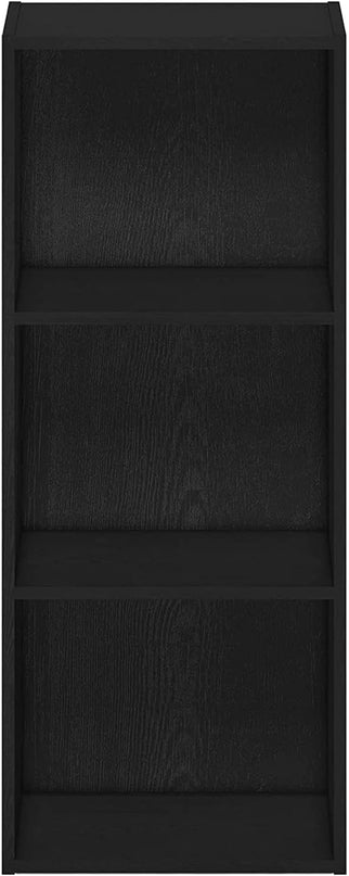 Furinno Luder Bookcase / Book / Storage , 3-Tier, Blackwood - LeafyLoom