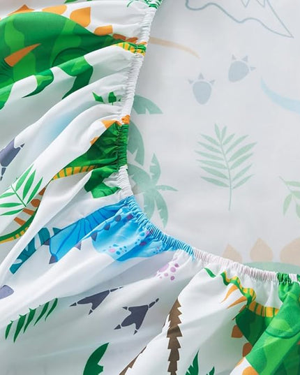 ADASMILE A & S Dinosaur Comforter Twin for Boys Dinosaur Twin Bedding Set for Kids 6 Pieces Dinosaur Comforter Set with Dinosaur Sheets Bed in A Bag T-Rex Dinosaur Comforter and Sheets Set Home Decor - LeafyLoom