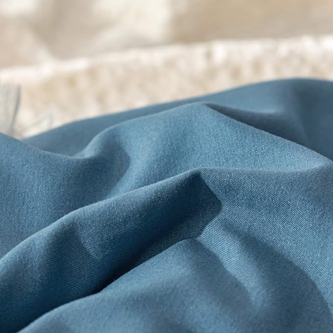 Lake Blue Comforter Set Full Solid Blue Bedding Quilt Set Boys Bright Blue Blanket Set for Kids Teens Adult Lightweight Breathable Durable Royal Blue Comforter Set Women Bed Comforter Set - LeafyLoom