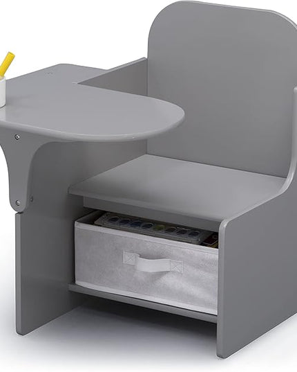 Delta Children MySize Chair Desk With Storage Bin, Grey - LeafyLoom