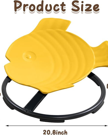 Autism Sensory Products Sit and Spin Kids Swivel Chair for Kids Toddlers Sensory Spinning Seat Improve Kids' Carsickness, Seasickness, Airsickness - LeafyLoom