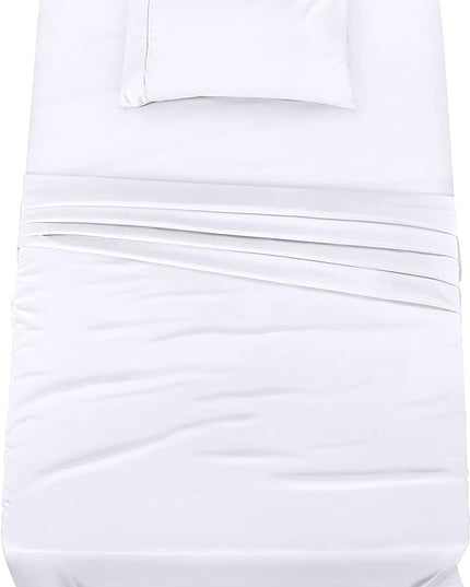 Utopia Bedding Twin Bed Sheets Set - 3 Piece Bedding - Brushed Microfiber - Shrinkage and Fade Resistant - Easy Care (Twin, White) - LeafyLoom
