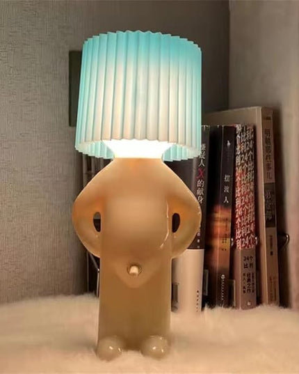 Little Naughty boy Desk lamp,A Little Shy Desk lamp, Bedside Night Light,Naughty boy Mr.P a Little Shy Man Creative lamp,Home Decoration Beautiful Gift (Yellow) - LeafyLoom