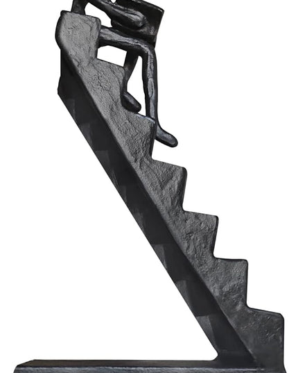 Jalunth Bookshelf Bookcase Aesthetic Decoration Art Sculptures Home Decor Book Shelf Case Modern Accents Figurine Reading Metal Decorative Ideas Objects Accessories Library Office Steel Statue Gifts - LeafyLoom