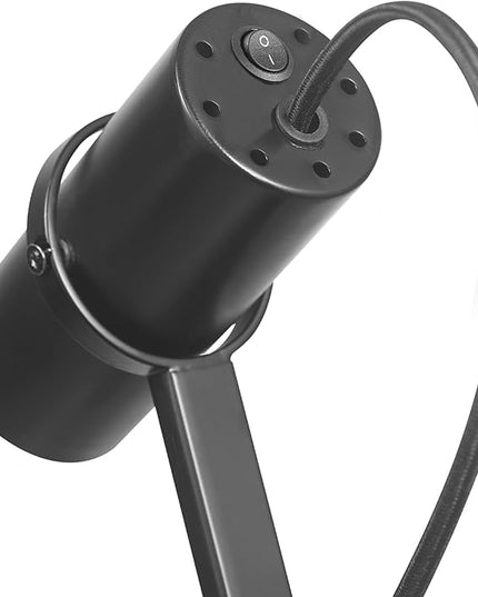 Globe Electric MRDK by Globe Series.01.FL 58" LED Floor Lamp, 9 Watts, 400 Lumens, 3000 Kelvin Warm White, Adjustable Shade, On/Off Rocker Switch on Shade, Matte Black - LeafyLoom