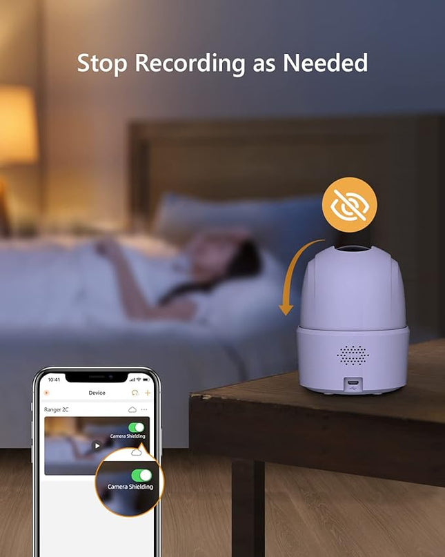 Imou 2K WiFi Security Camera Indoor Pet Dog Baby Camera with AI Human/Motion/Sound Detection, 360° Wireless IP Home Security Camera, Smart Tracking, Siren, Night Vision, 2-Way Audio, Works with Alexa Imou