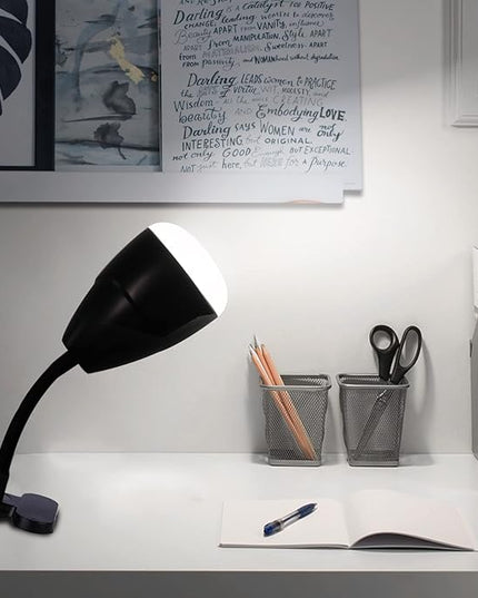 Afirst Clip on Light Outdoor Camping Light LED Clamp Lamp for Desk 4400mAh, Rechargeable Flexible Dimmable Lighting Reading Study Table Lamp, 11 Inches - LeafyLoom