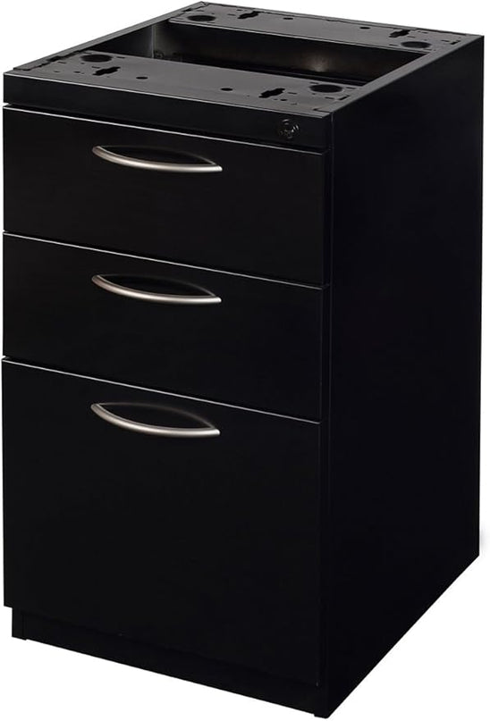 Regency Fusion Box File Pedestal, Black - LeafyLoom
