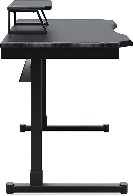 Signature Design by Ashley Lynxtyn Contemporary 48" Home Office Writing Desk, Black - LeafyLoom