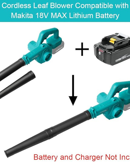 Cordless Leaf Blower for Makita 18V Battery for Lawn Care Leaf Blowing, Car, Corner Dust Clearing(Tool Only,No Battery) - LeafyLoom