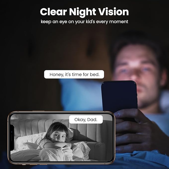 wansview Security Camera, IP Camera, WiFi Home Indoor Camera for Baby/Pet/Nanny, 2 Way Audio Night Vision, Compatible with Alexa, with TF Card Slot and Cloud, Q5 (Black, 5MP) Wansview