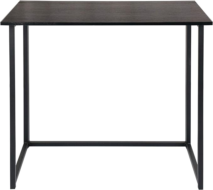 Leopard Outdoor Products Folding Computer / Laptop Table for Small Spaces, Space-Saving Home Office / Writing Desk, Compact Study Reading Foldable Desk (Black) - LeafyLoom