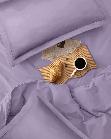 Light Purple Comforter Set Queen Size, 3 Piece Lavender Aesthetic Modern Bedding Set - Soft & Lightweight All Season Microfiber Down Alternative Bed Comforter with 2 Pillow Shams for Women Girls - LeafyLoom