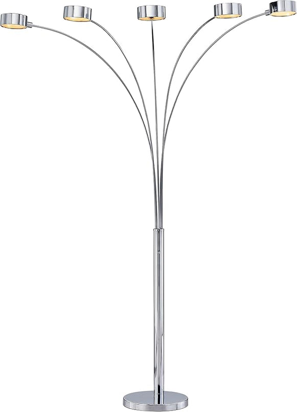 Artiva USA 88" Micah Arched Floor Lamp with Dimmer - LeafyLoom