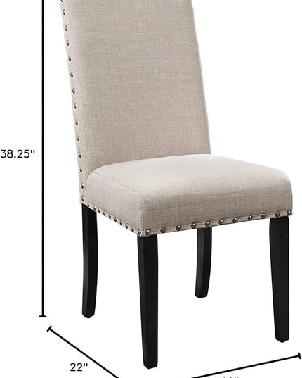 New Classic Furniture Crispin Dining Chair, Set of 2, Natural - LeafyLoom