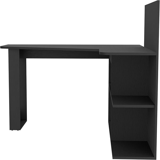 NicBex Kimberly-DW-00206-LWJ Home Office Desks, 51.7"x47.2"x43.3", Black - LeafyLoom