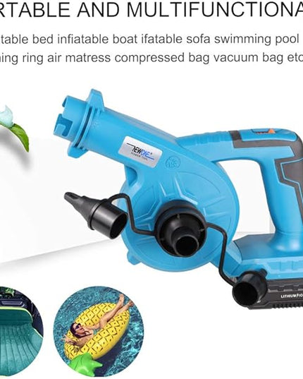 NEWONE Small Leaf Blower Cordless Mini Hand Electric Leaf Blower/Leaf Vacuum,20V 2 Speed Lightweight Sweeper Vacuum with 1 Battery and Charger,Portable for Lawn Care/Dust/Pet Hair/Dust/Small Trash - LeafyLoom
