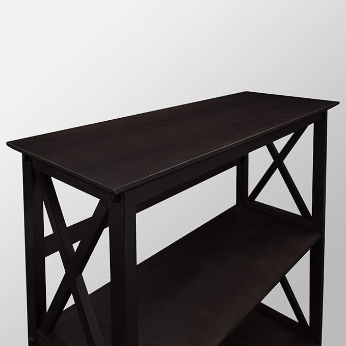 Casual Home Montego 5-Shelf Bookcase, Black (New) - LeafyLoom