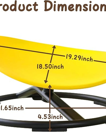 Kids Sensory Chair for Autism Kids Swivel Chair, Sensory Spin Chair Seat Improve Physical Coordination Wobble Chair for Kids Sit and Spin Relief of Motion Sickness - LeafyLoom