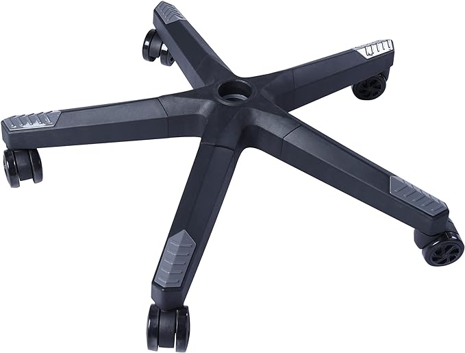 28 inch Nylon Gaming Chair Base Replacement with 5 Casters, Heavy Duty Office Chair Base Part - LeafyLoom