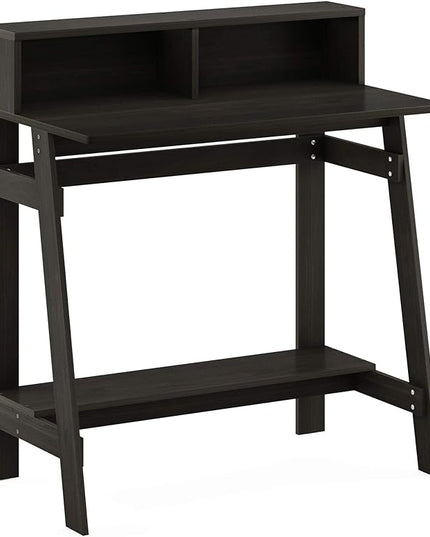 Furinno Simplistic a Frame Computer Desk, Espresso - LeafyLoom