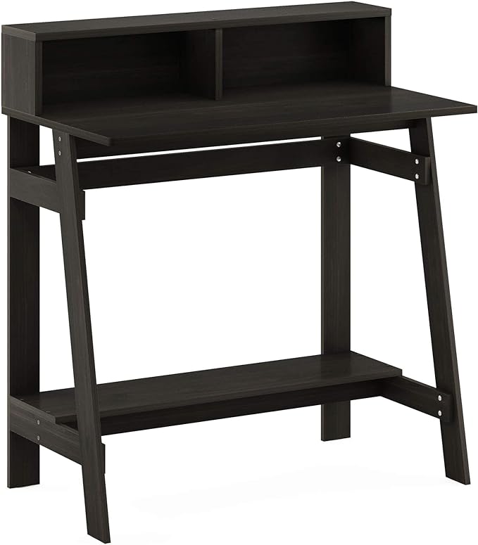 Furinno Simplistic a Frame Computer Desk, Espresso - LeafyLoom