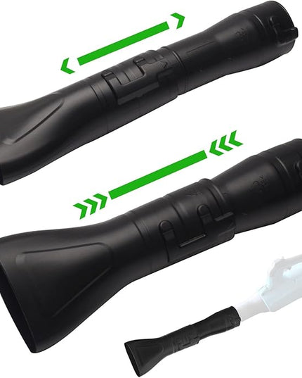 191B21-6 191L13-5 Adapter Pipe & 197889-6 Flat end Nozzle, Compatible with Makita Blower, for Makita X2 36V Hand Held Blower XBU02Z - XBU03 18V Brushless Cordless Blower - LeafyLoom
